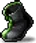 Black Green-Lined Shoes