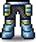 Blue Shouldermail Pants