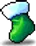 Green Christmas Sock