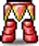 Red Shouldermail Pants