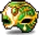 Royal Green Mardi Gras Mask